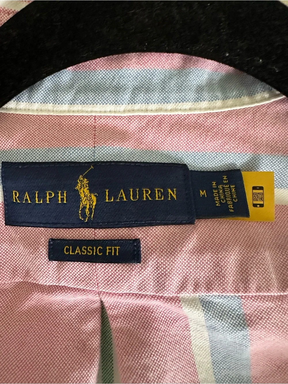 Classic Fit Striped Oxford Shirt